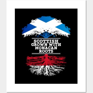 Scottish Grown With Monacan Roots - Gift for Monacan With Roots From Monaco Posters and Art